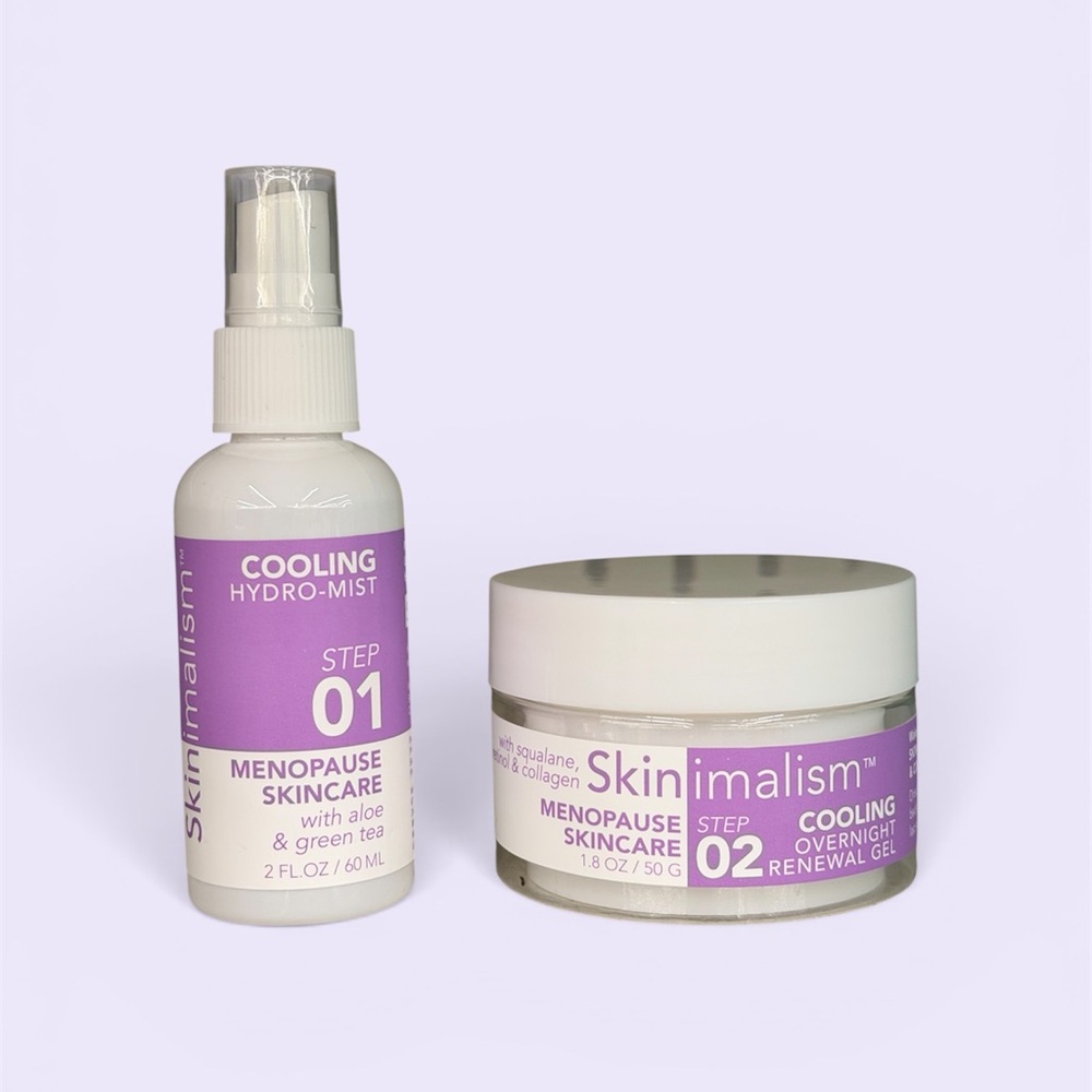Cooling Hydro-Mist and Overnight Gel Set - Purple